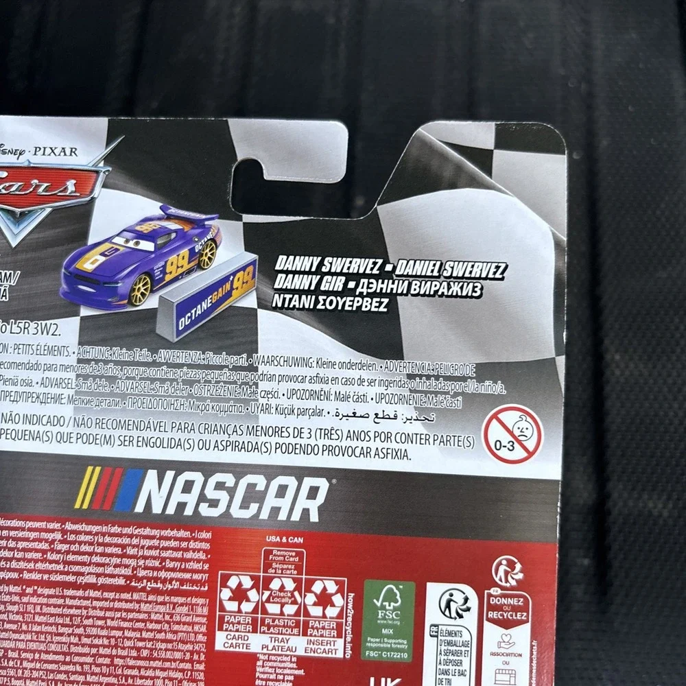 DISNEY PIXAR CARS NASCAR SERIES DANNY SWERVEZ OCTANE GAIN METAL 2024